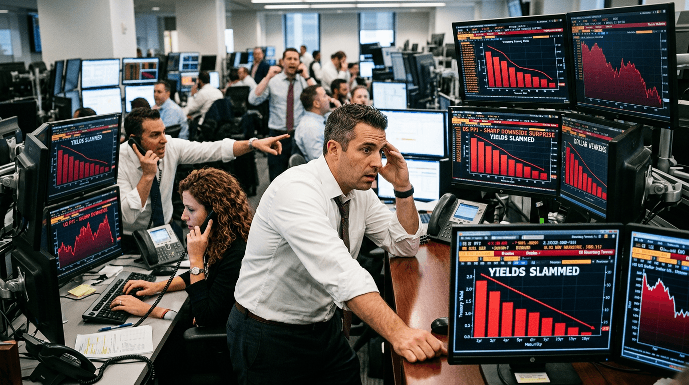 PPI Shock: How A Surprise Drop In US Producer Prices Crushed Yields And The Dollar