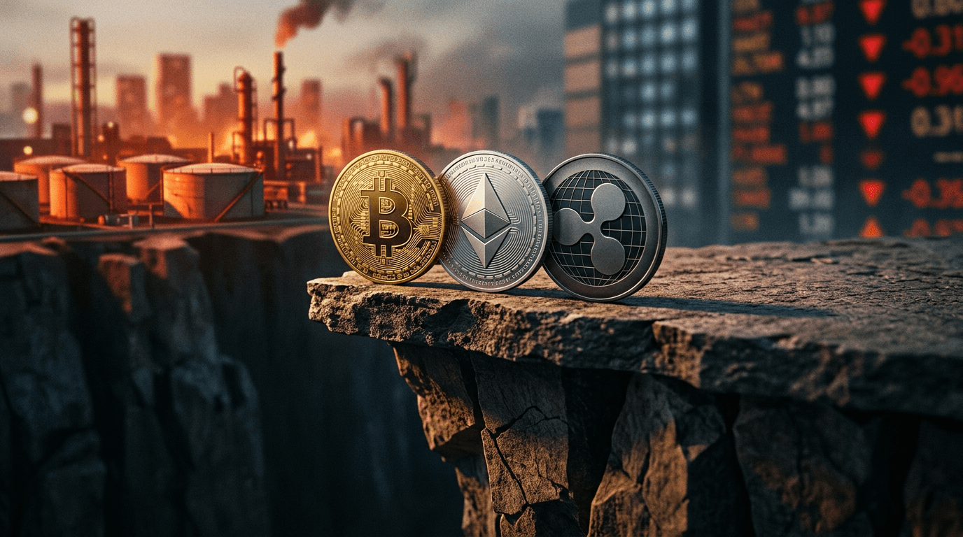 Crypto Under Pressure: BTC, ETH and XRP Test the Market’s Nerve at Support