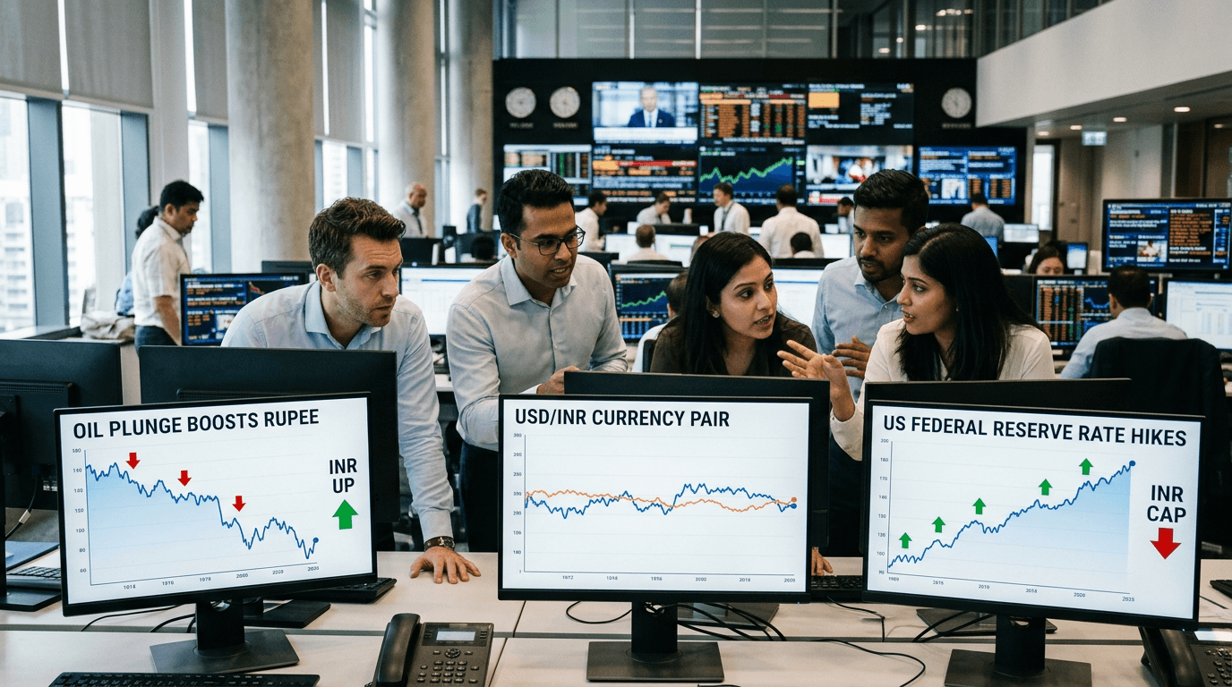 Rupee vs Dollar: How Soft Crude Helps While a Hawkish Fed Holds It Back
