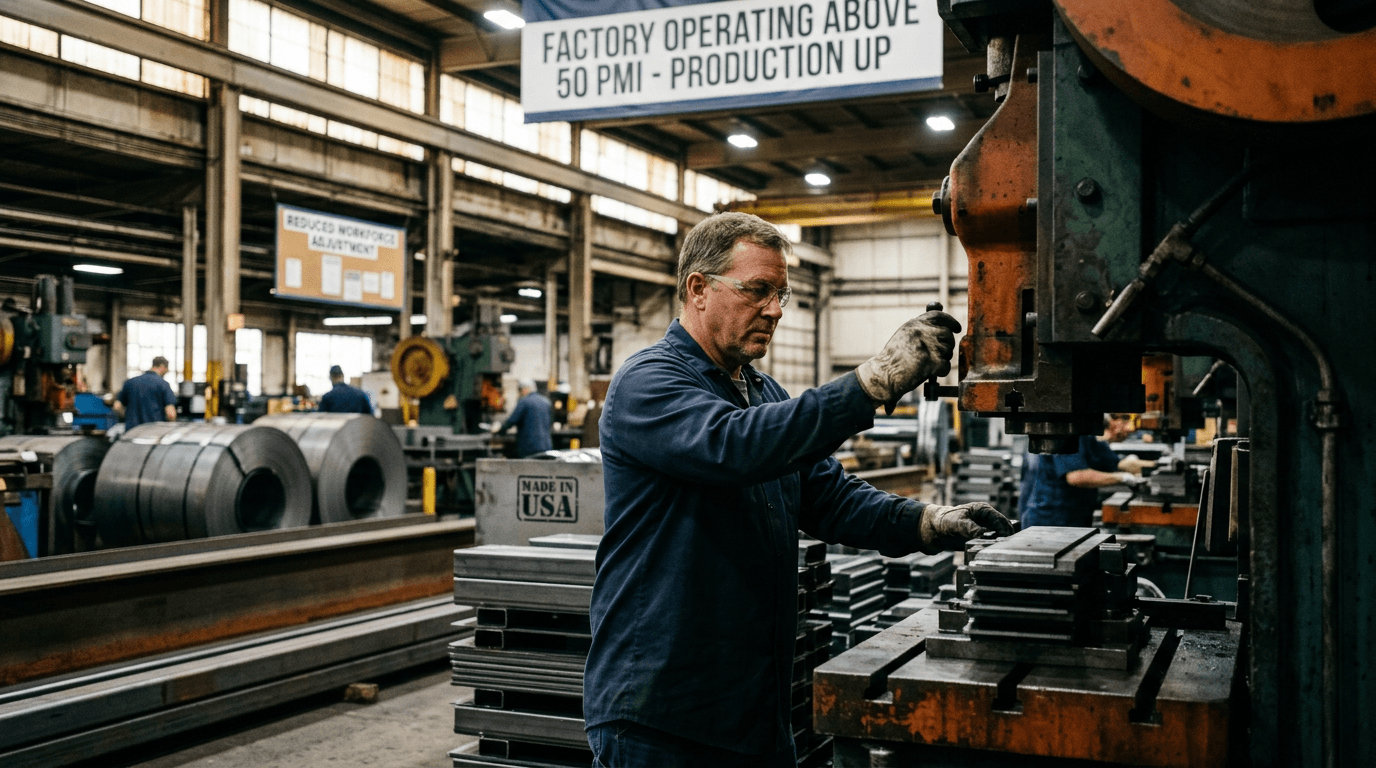 Factory Output Up, Jobs Down: How Traders Can Read Mixed US Manufacturing Signals