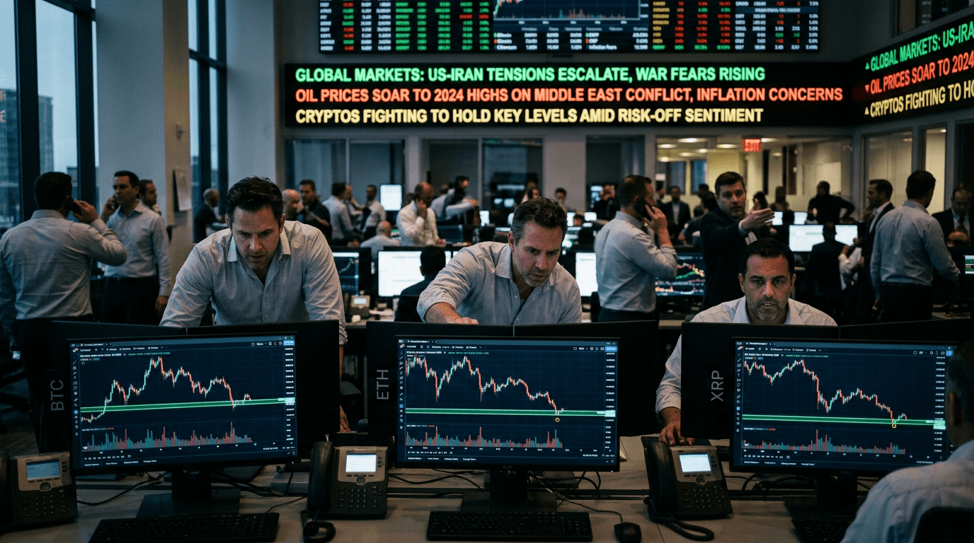 Crypto On Edge: Bitcoin, Ethereum and XRP Test Support in a War‑Shocked Market