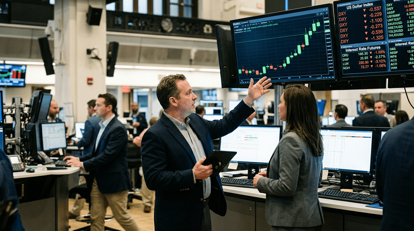 Gold Climbs as Softer Dollar Reprices the Fed Path