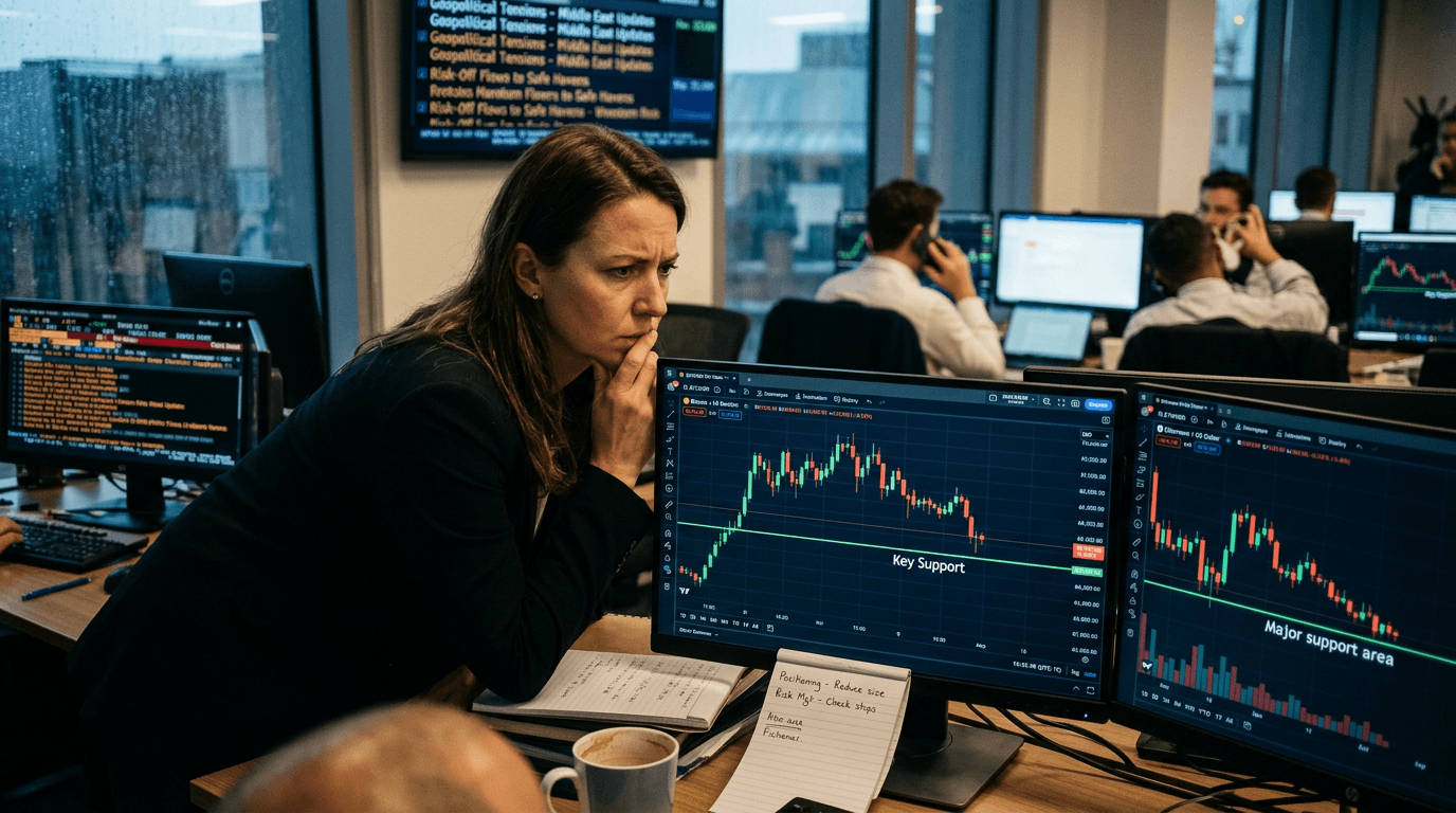 Bitcoin Holds the Line: Trading Key Support Amid Geopolitical Jitters