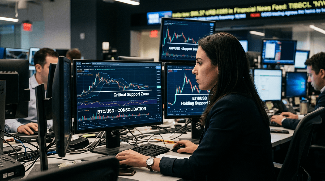 Crypto Holds the Line: Bitcoin, ETH and XRP Test Key Supports