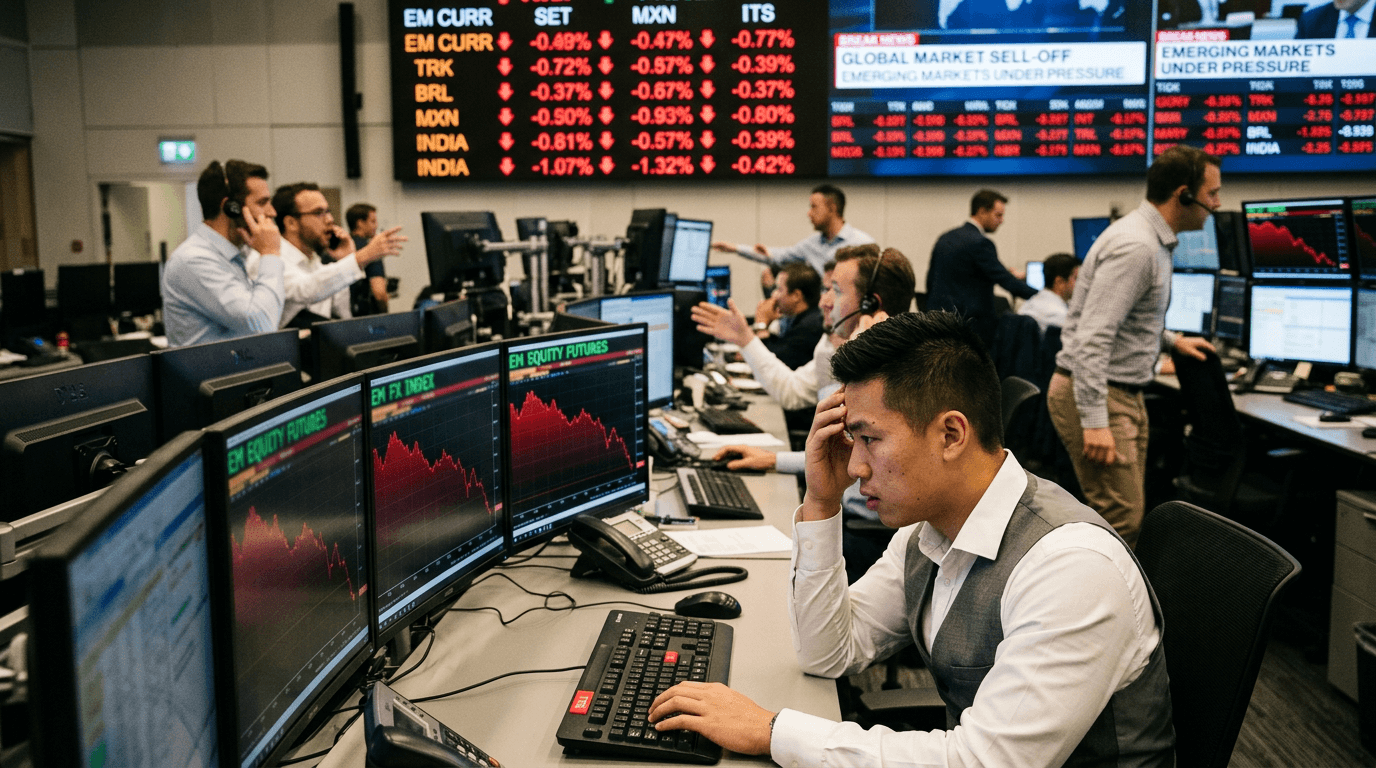 Emerging-Market Funds Hit by Sharp Outflows as Risk-Off Mood Spikes