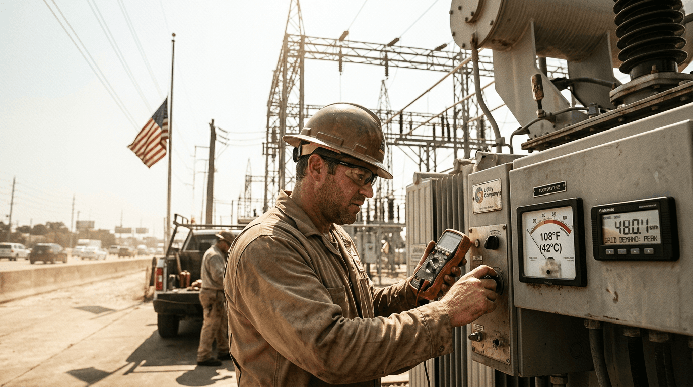 Heatwave, Record Power Demand, and the Tradeable Shock to US Markets