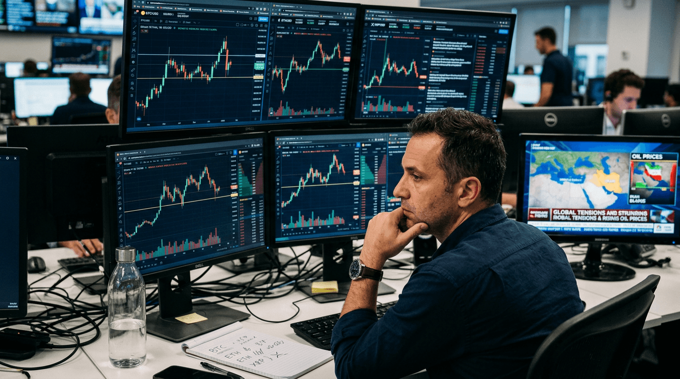 Crypto On Edge: BTC, ETH and XRP Hold Fragile Supports Amid US‑Iran Tensions