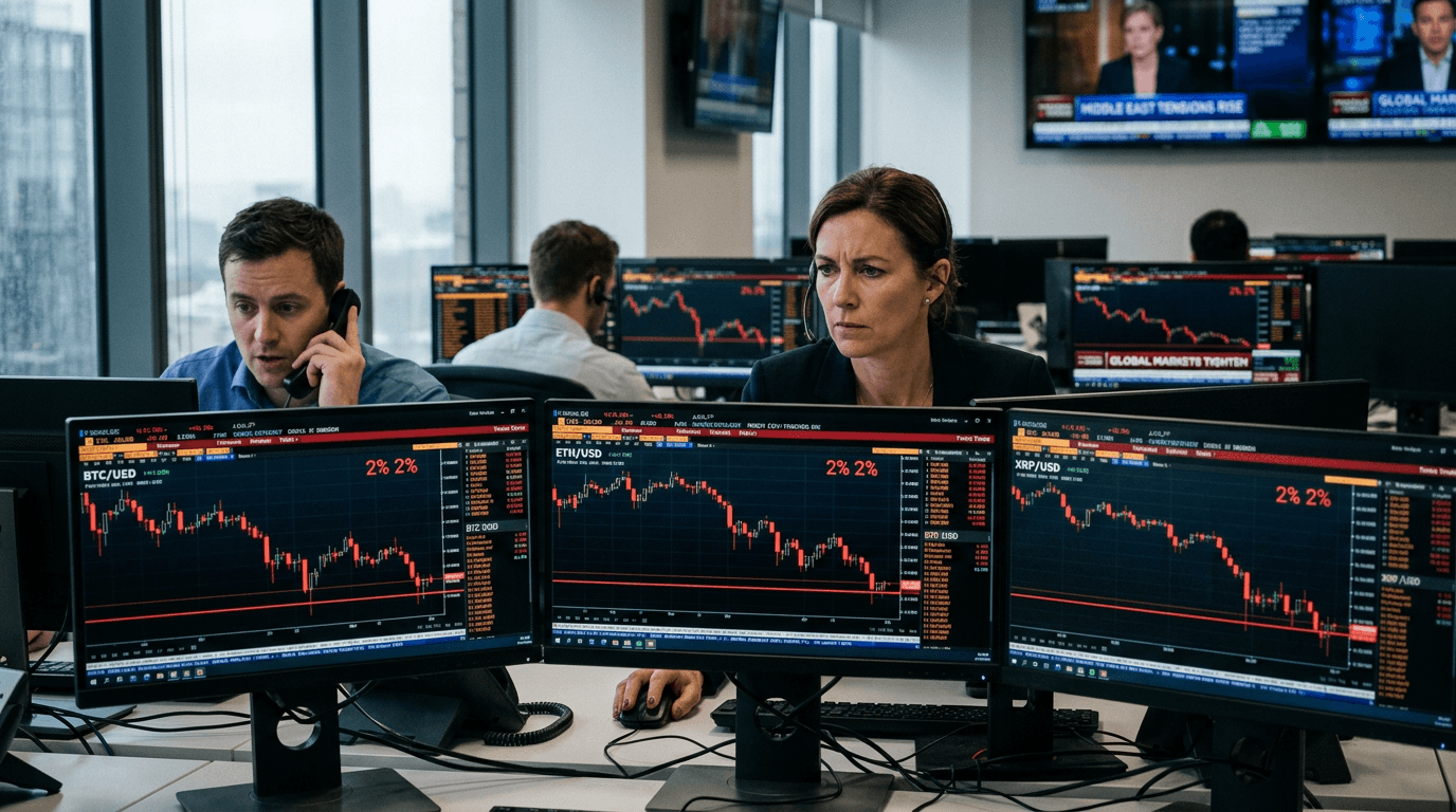 Crypto At a Crossroads: BTC, ETH and XRP Test Key Supports Amid Geopolitical Strain
