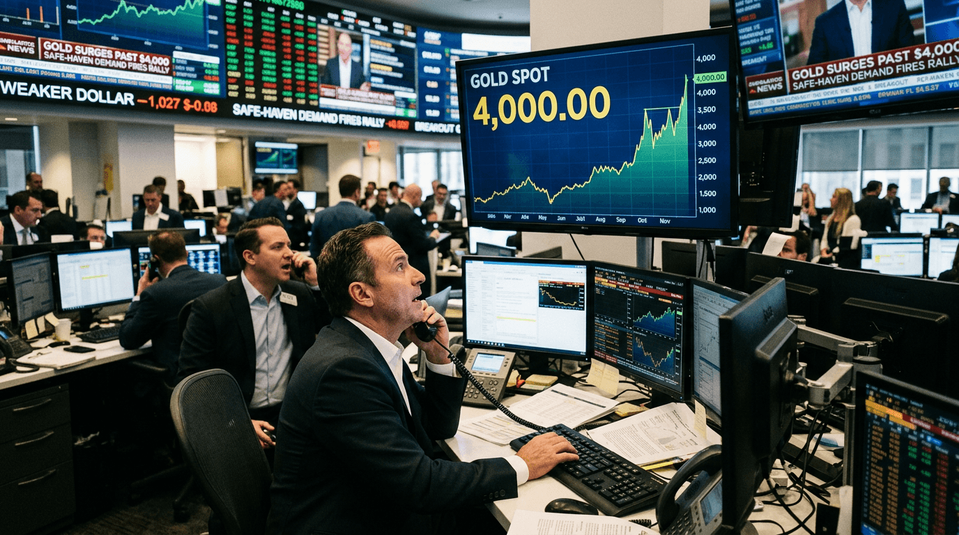 Gold Breaks $4,000 Again: What’s Driving the New Safe‑Haven Surge