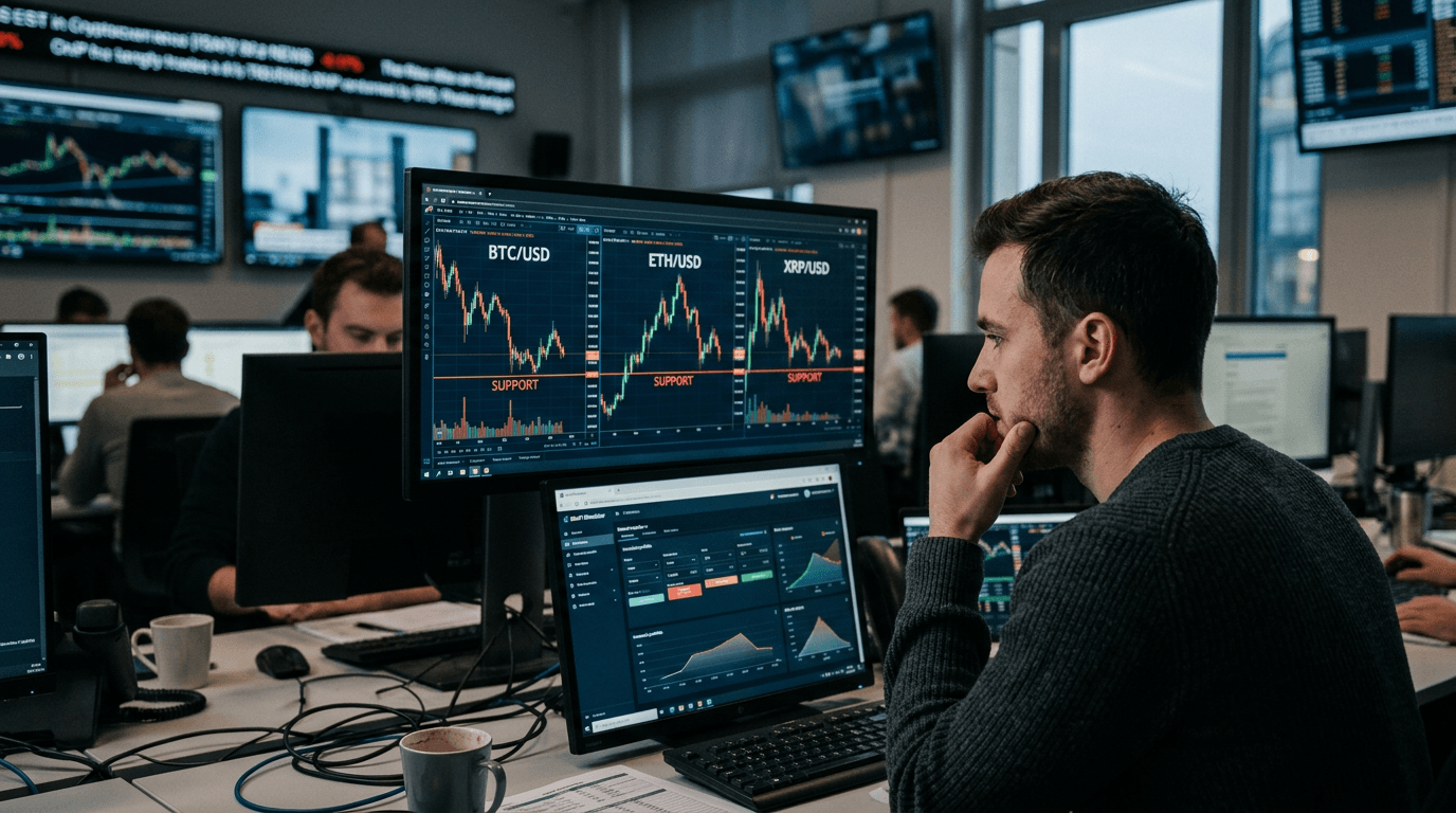 Crypto Holds the Line: Trading Major Coins Near Support in Risky Times