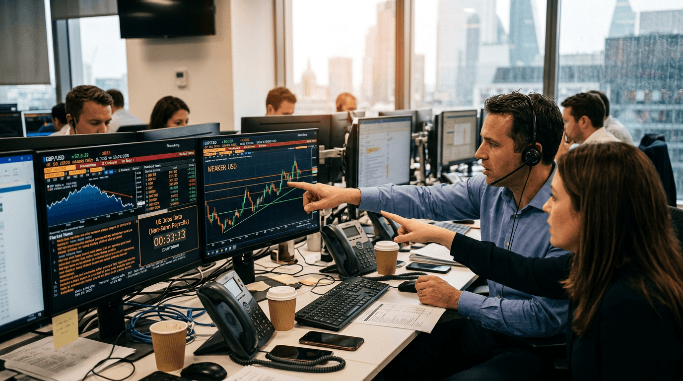 Pound Firms as Dollar Softens: Why US Labor Data Matters for GBP/USD