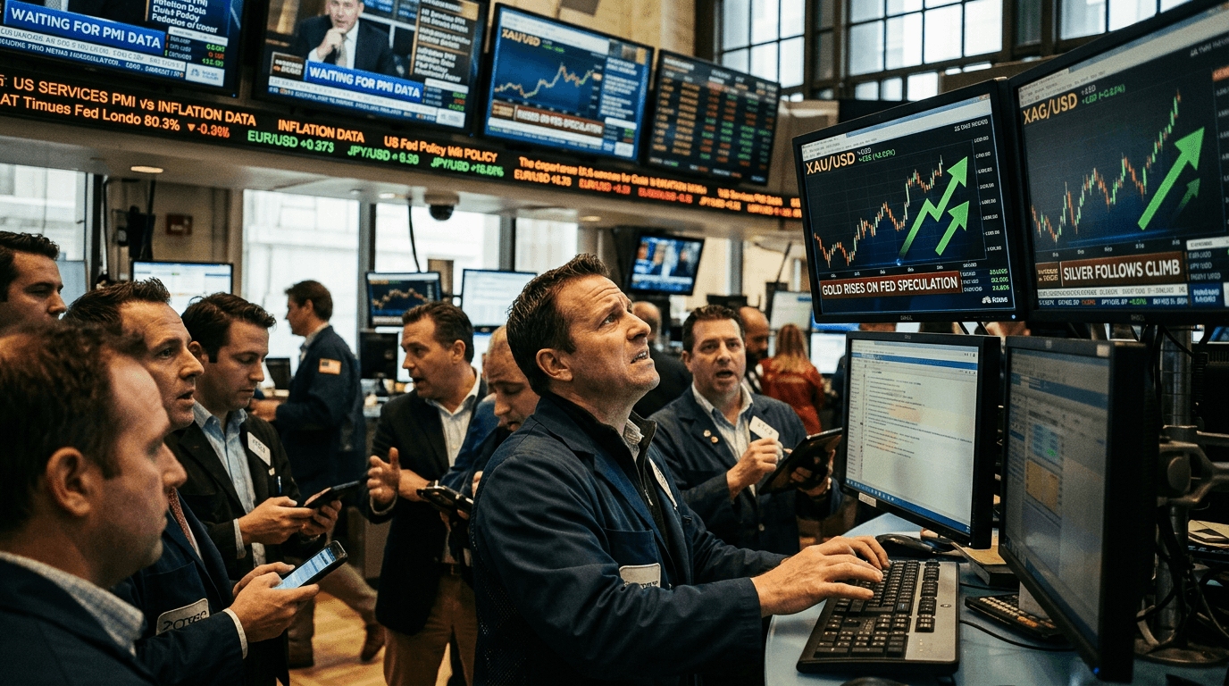 Gold And Silver Rally Into Services PMI: What Traders Should Watch
