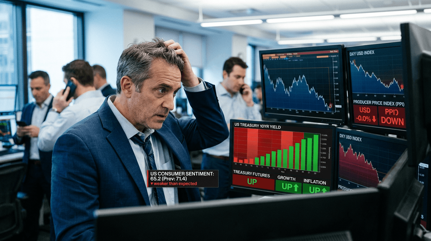 Bonds Rally, Dollar Slips as US Data Flags Softer Demand
