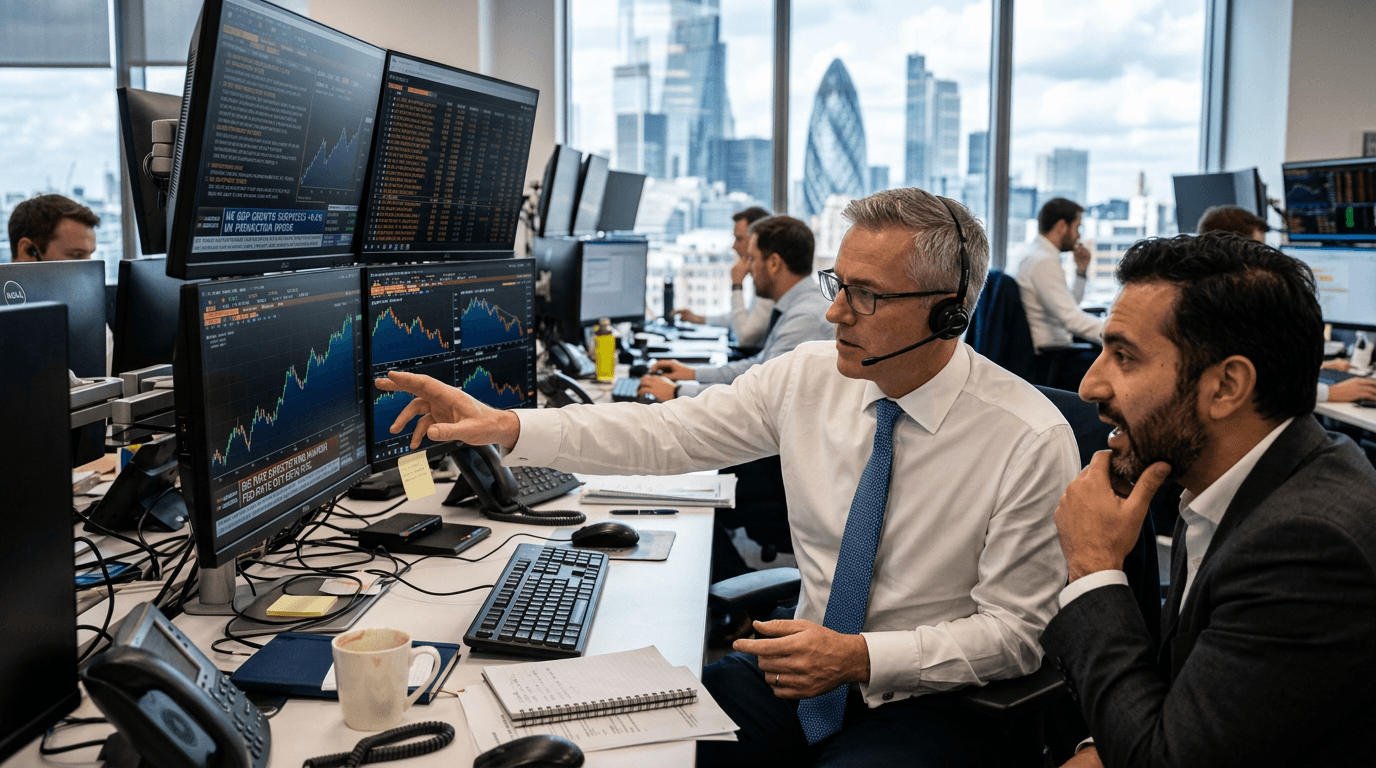 Pound And Euro Rise As UK Data Beat And US Sentiment Sours