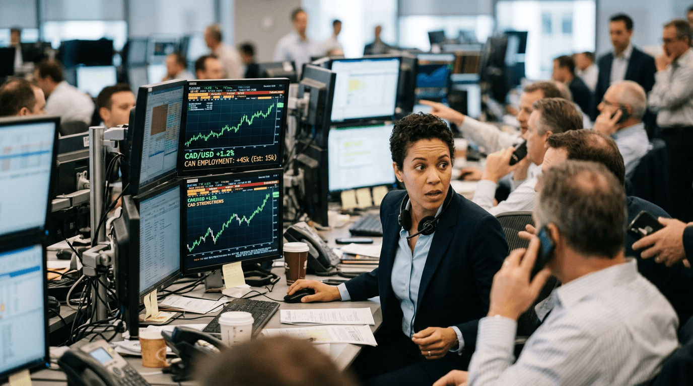 Canadian Dollar Firms on Jobs Surprise: How Traders Read the Data
