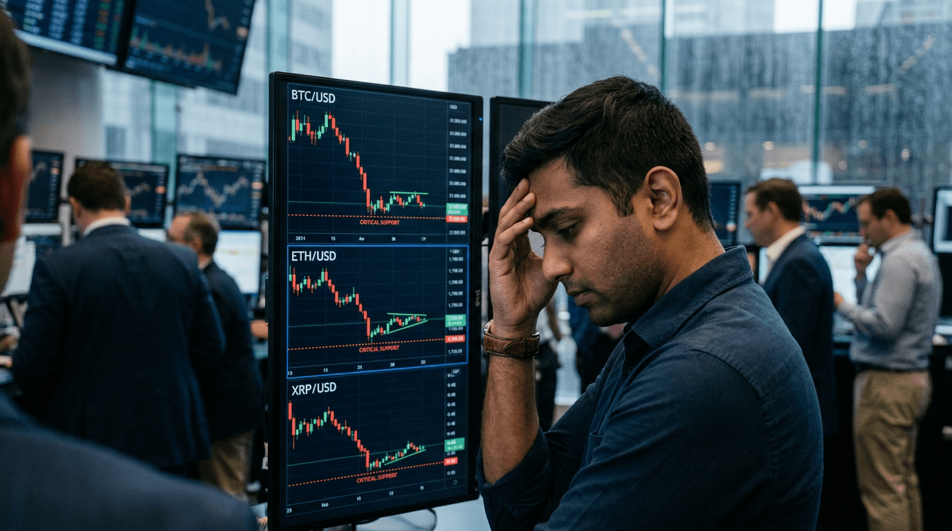 Crypto Market on a Knife-Edge: Will Bitcoin, Ethereum and XRP Hold the Line?