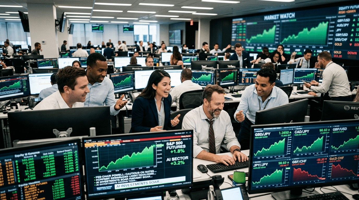 Risk-On Returns: How Dovish Fed Hopes and AI Spending Power Futures and FX