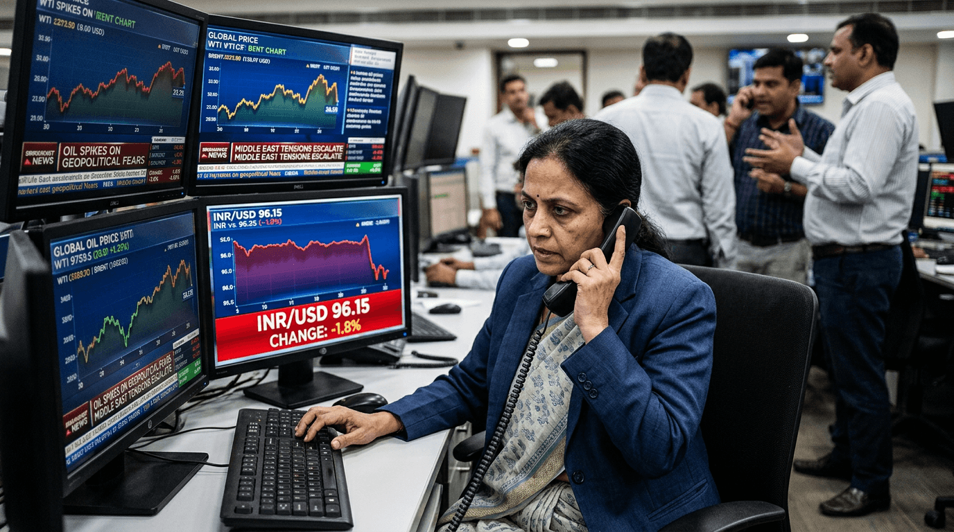 Rupee Slides as Oil Spikes: What RBI’s Defense Means for Traders