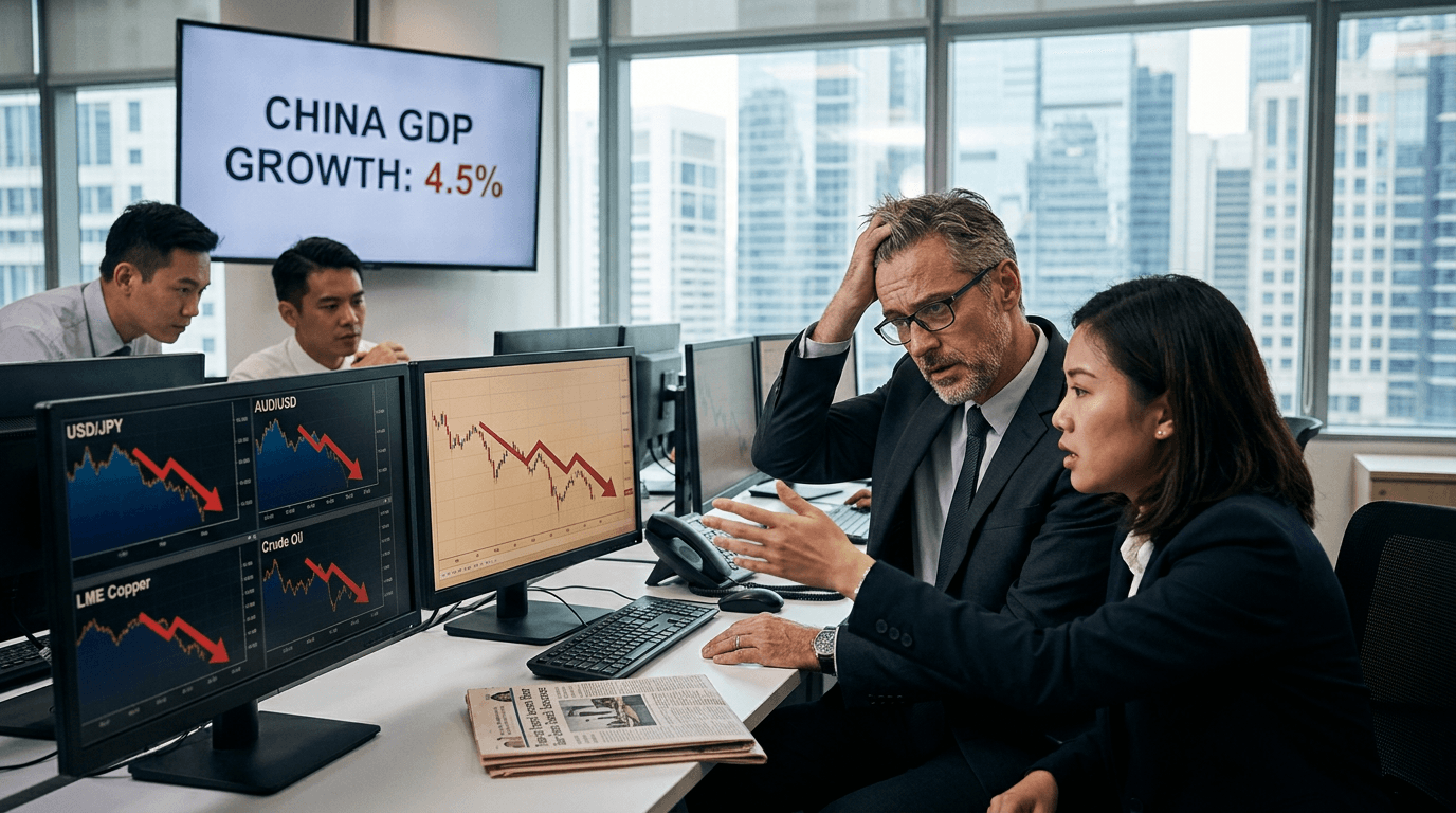 China’s 4.3% GDP Shock: How Asia FX And Commodities Are Repricing Growth