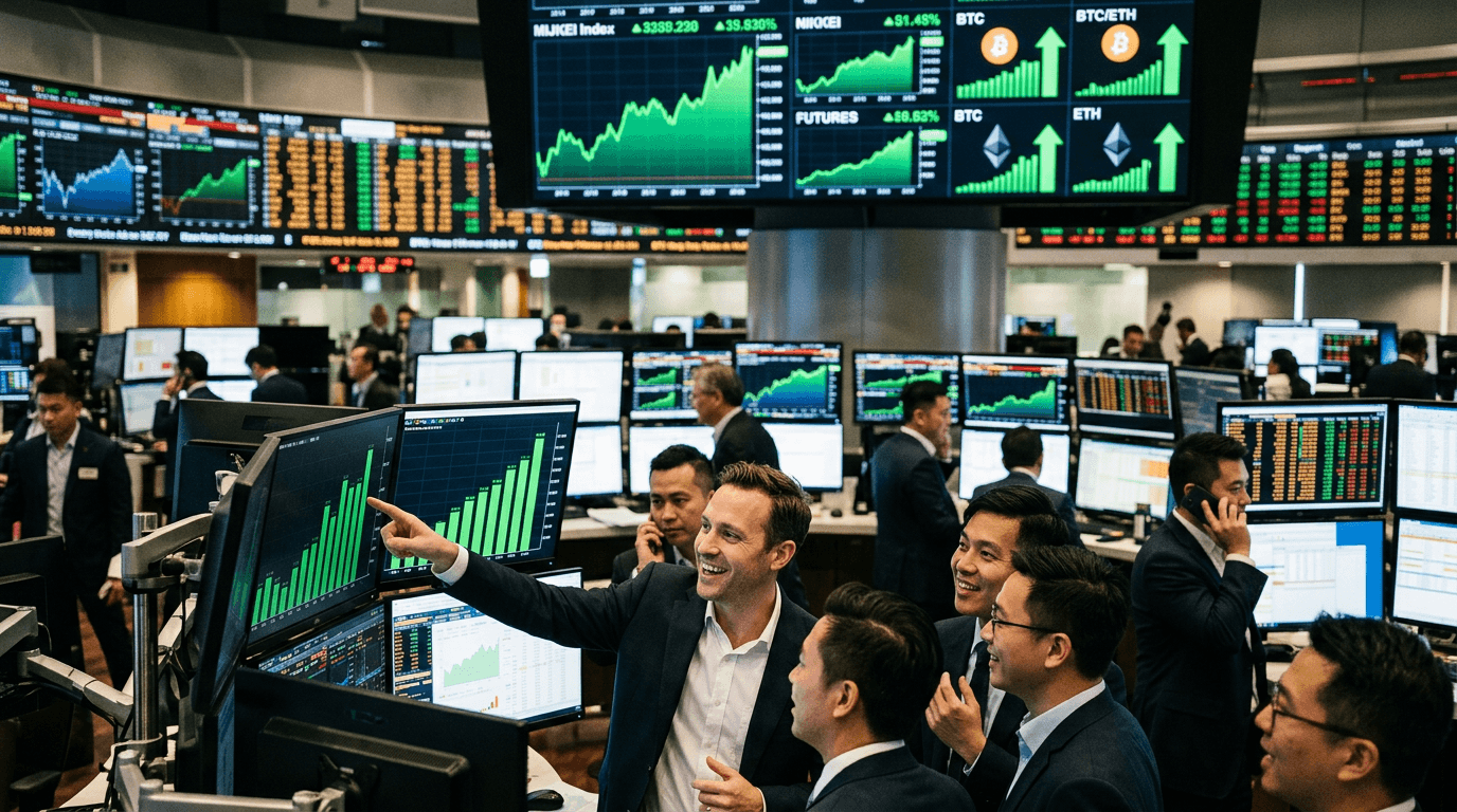 Risk-On Revival: How Cooler US Inflation Lifted Asian Stocks and Crypto