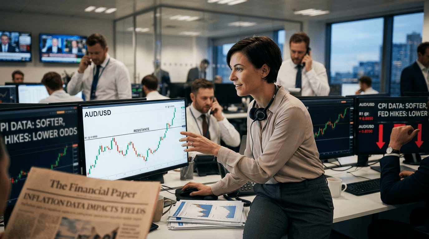 AUD Firms As Softer U.S. Inflation Data Hit Fed Hike Odds
