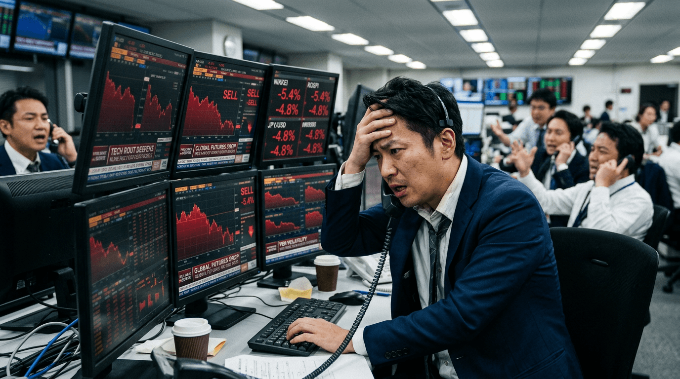 Asian Tech Bloodbath: How A Valuation Shock Became A Risk-Off Storm