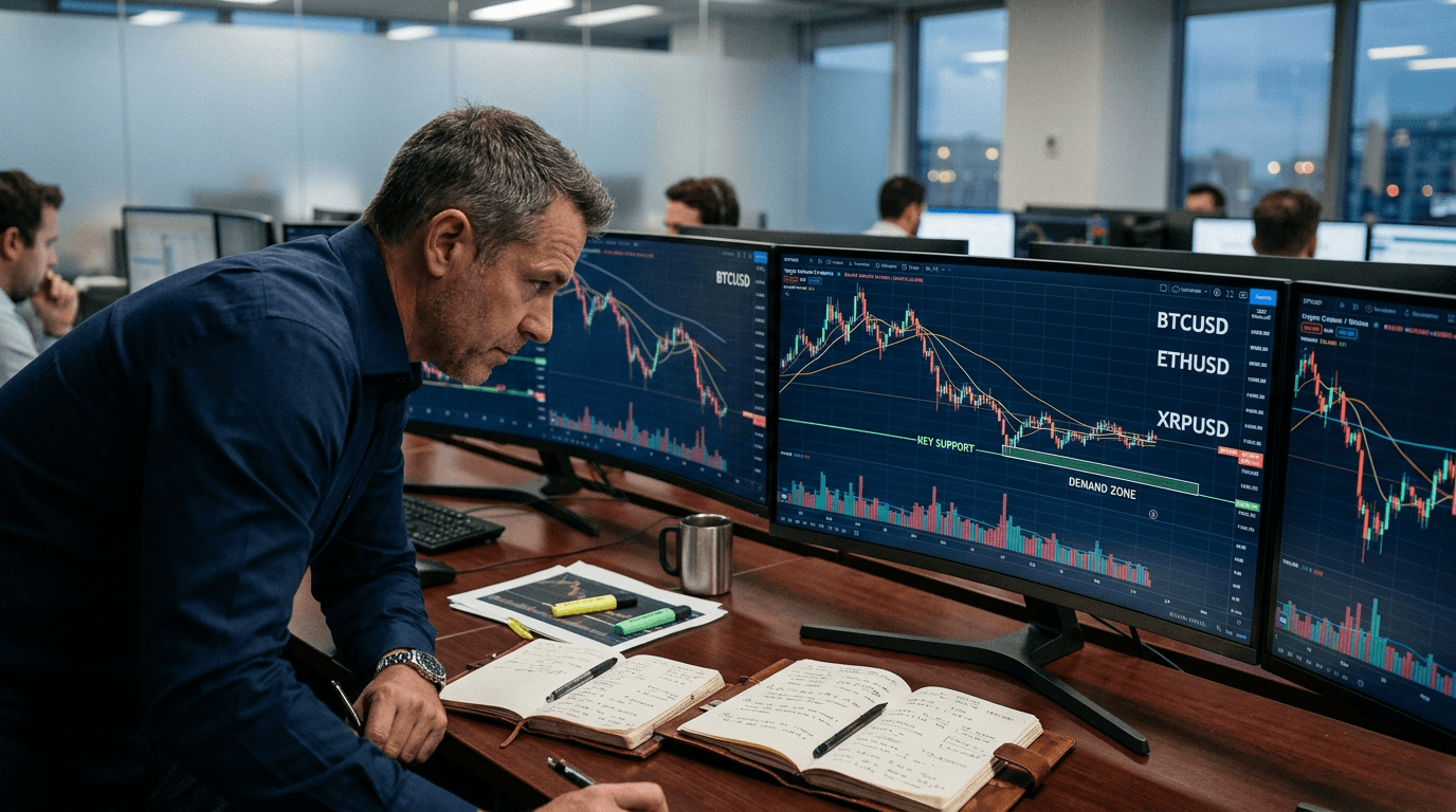 Crypto Tiptoes Around Support: What Traders Should Watch Now
