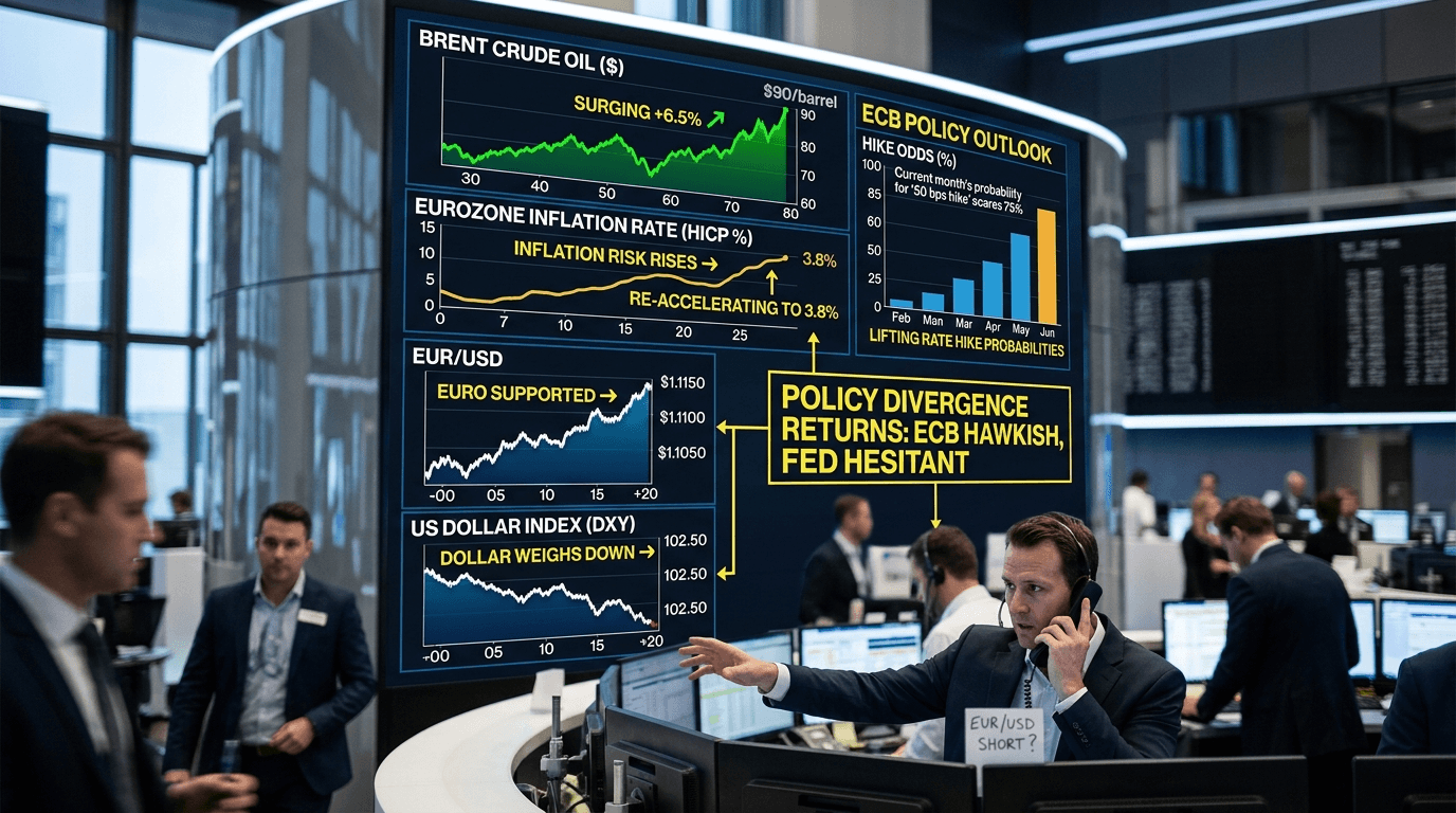 Dollar Index Slips as Oil Rekindles ECB Hike Bets