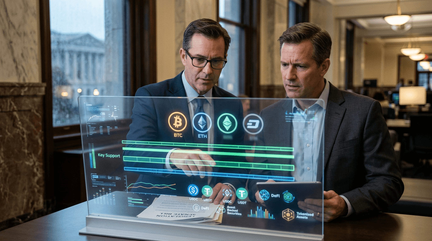 Crypto Trades Cautiously As Senate’s Clarity Act Redraws The Map