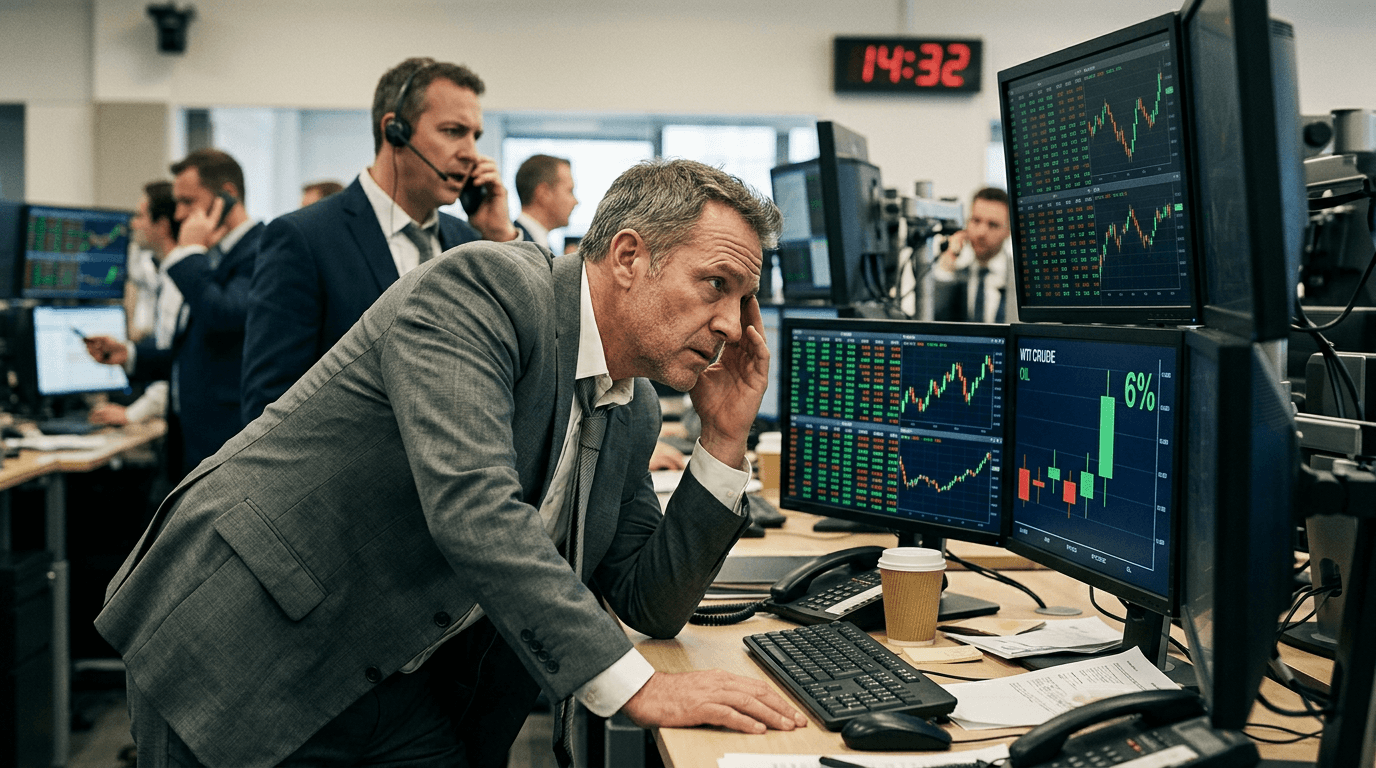 Oil’s 6% Surge: How U.S.–Iran War Fears Are Repricing Risk Across Markets
