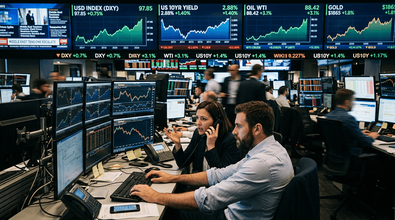 How Middle East Tensions Are Repricing The Dollar, Yields And Futures