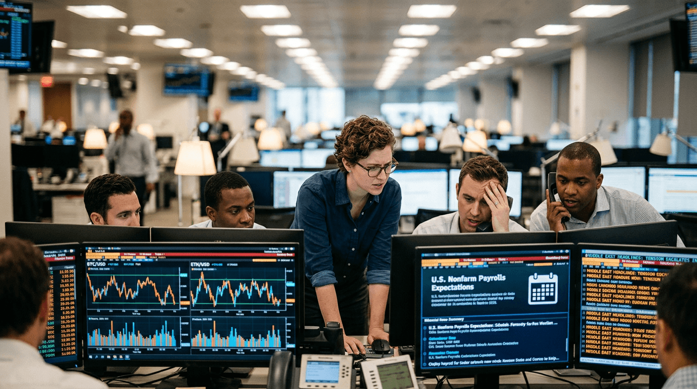 Crypto’s Balancing Act: NFP, Middle East Risks, and Mixed Price Action