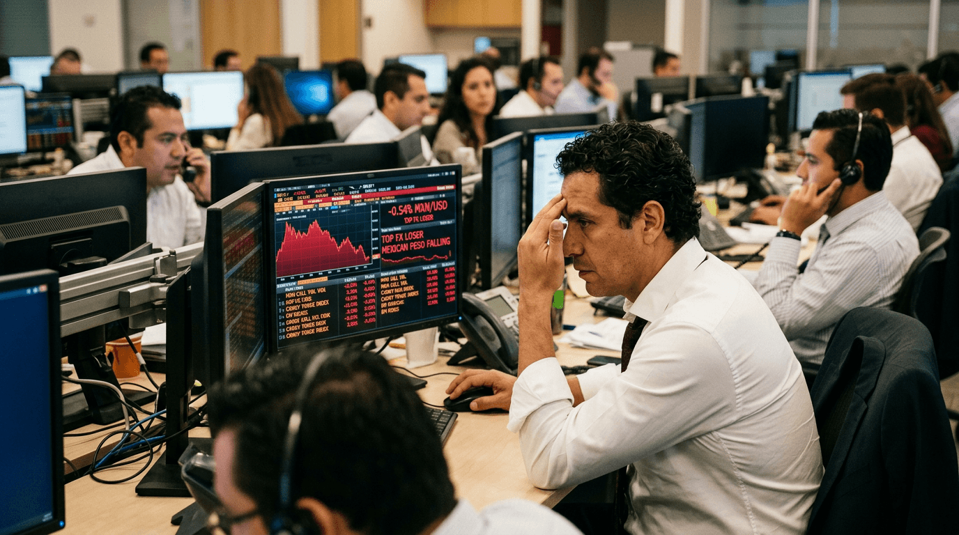 Mexican Peso Leads FX Losers: What A 0.54% Drop Means For Traders