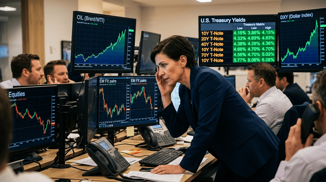 Global Yields Surge as U.S–Iran Tensions Power Safe‑Haven Dollar and Oil