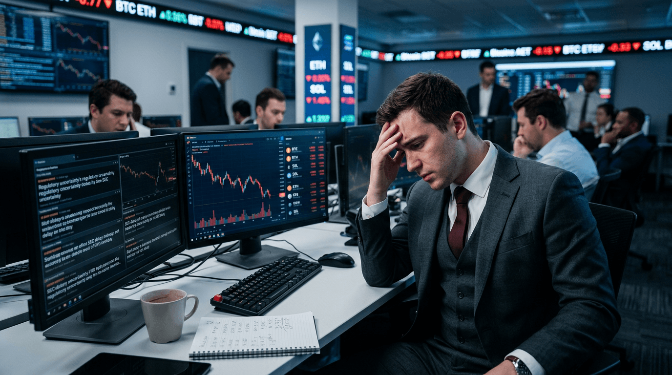 Crypto Selloff Deepens as SEC Puts Tokenization and Startup Funding on Hold