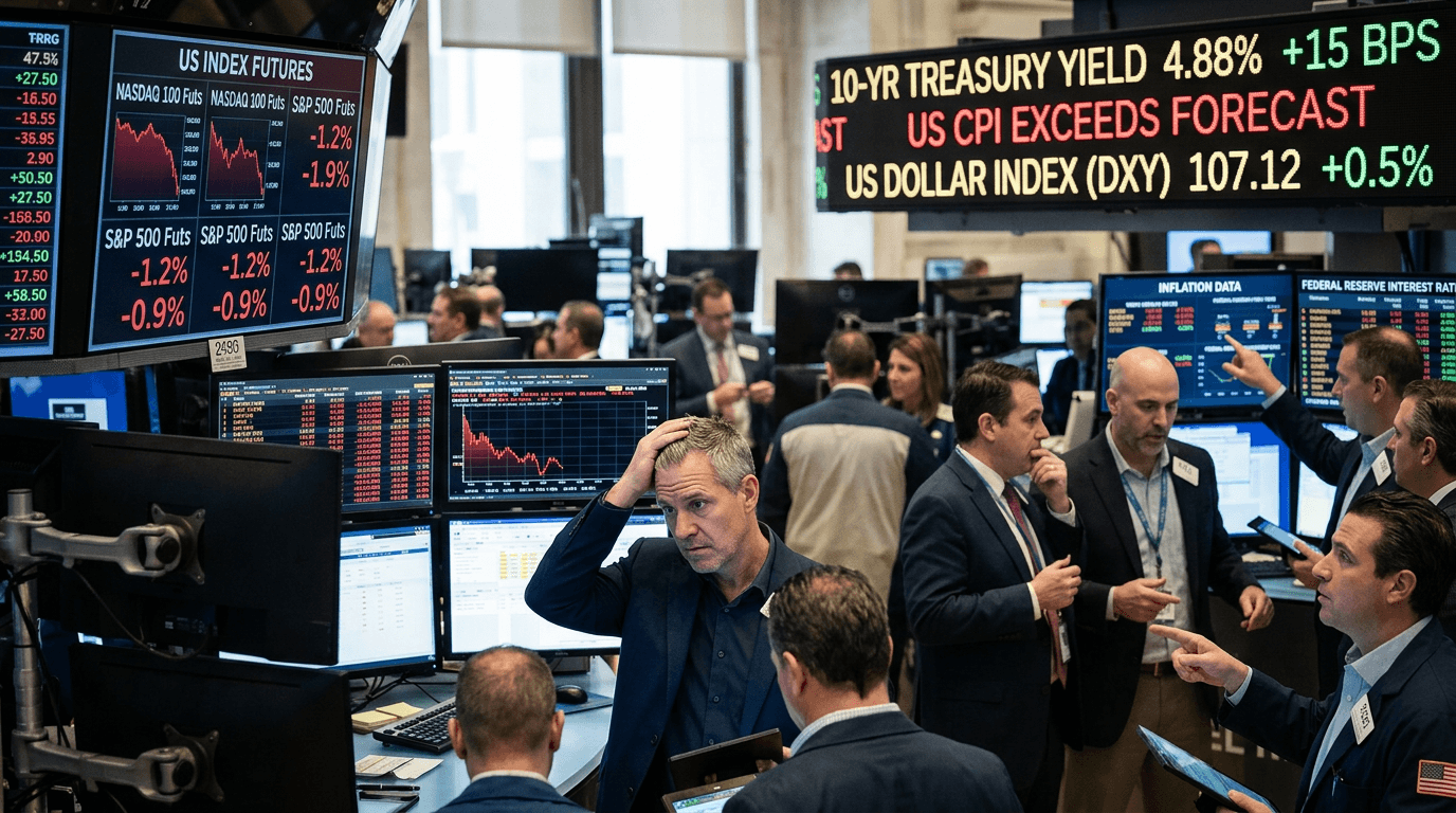 U.S. Futures Soften as Yields Rise: What Traders Need to Know Now