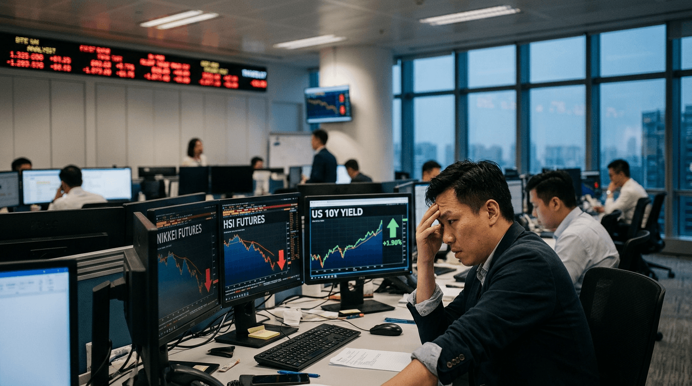 Asian Equity Futures React as U.S. Yields Hit New Highs