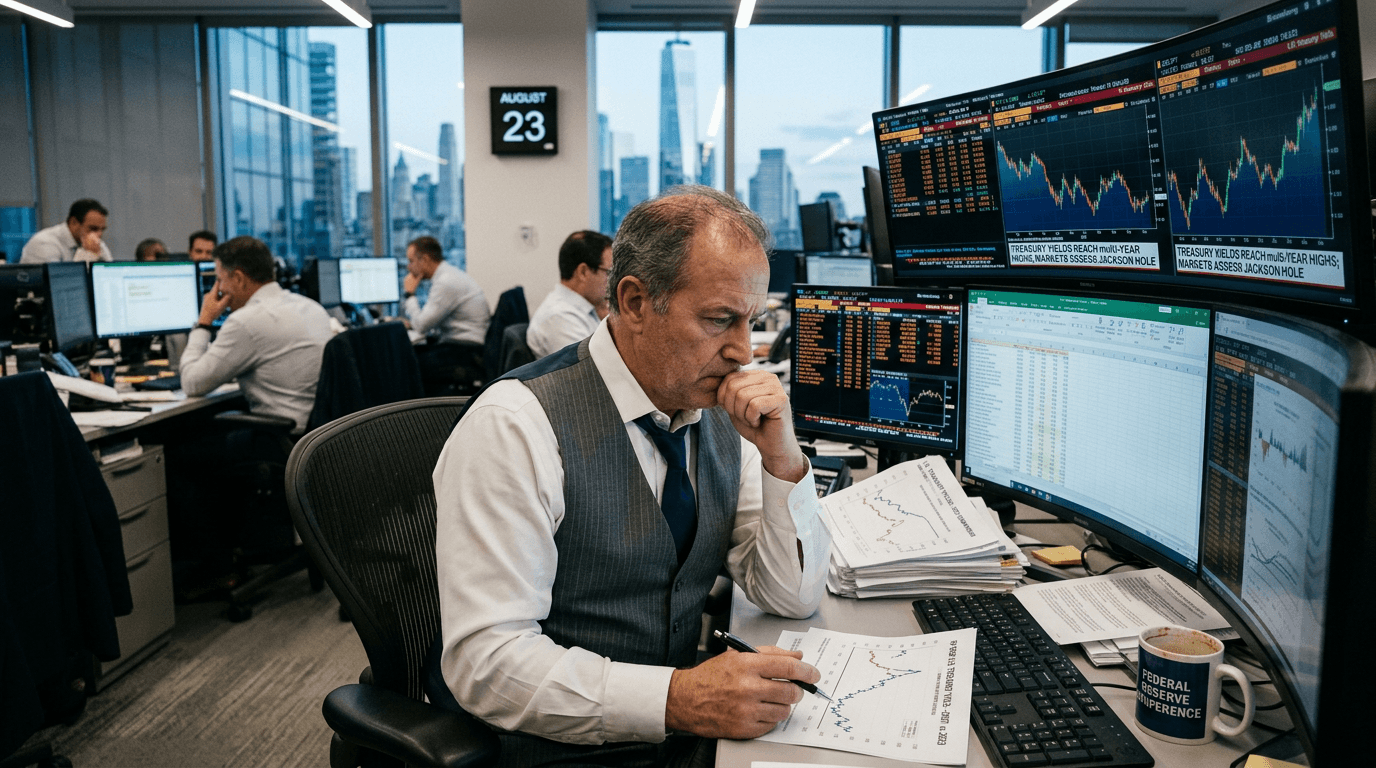 U.S. Treasury Yields Near Multi-Year Highs Ahead of Jackson Hole