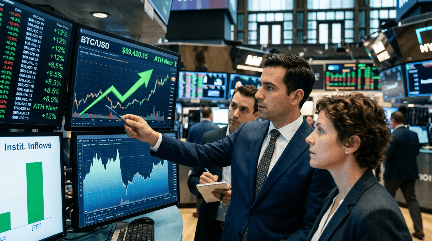 Bitcoin ETFs Power BTC’s Climb Toward Record Highs