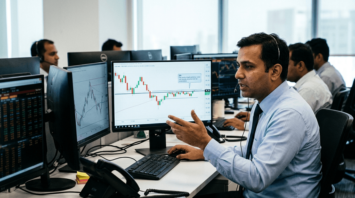 RBI FX Moves Keep Rupee Anchored Near 95.50 Amid Dollar Strength