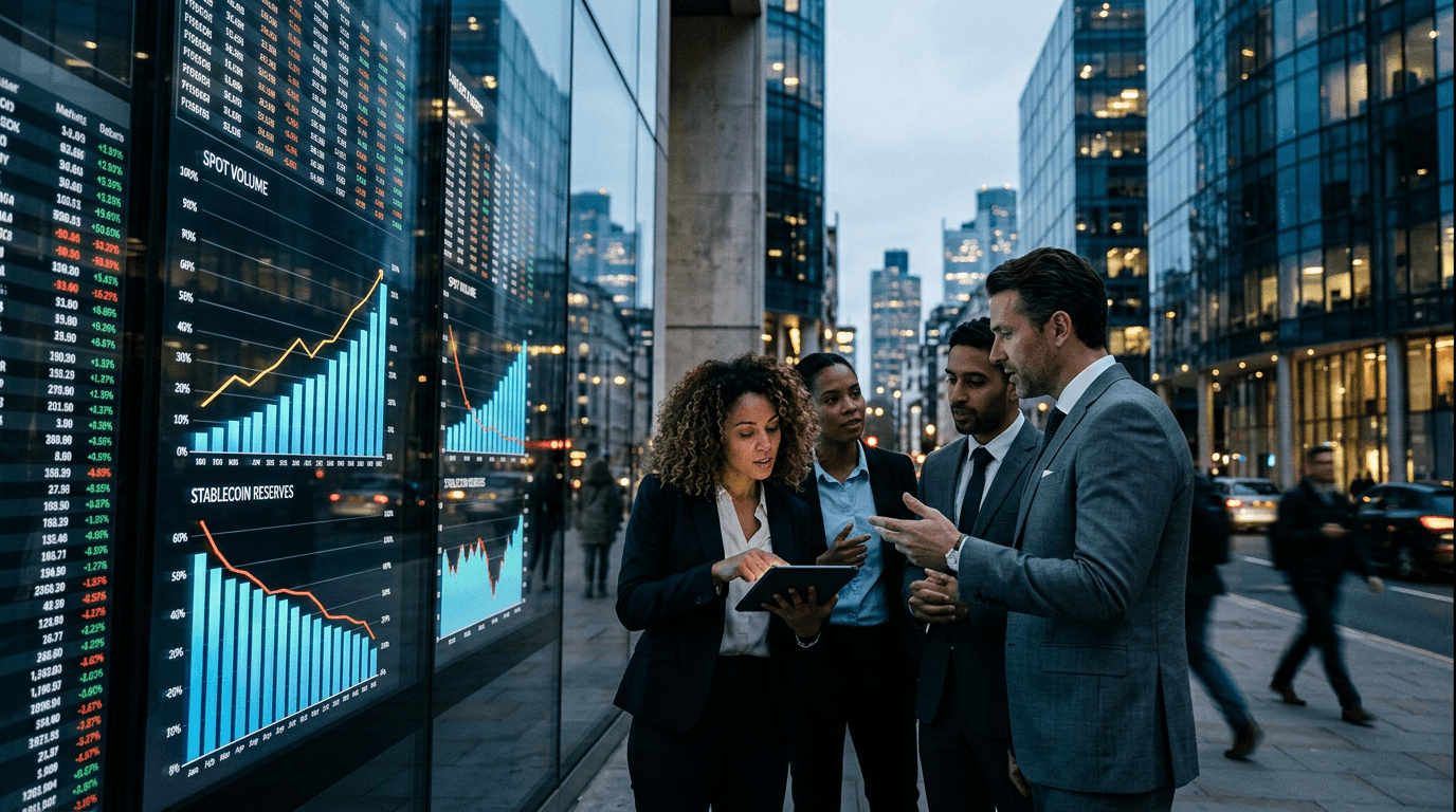 Crypto Liquidity Shifts: Spot Volumes Up, Stablecoin Reserves Down