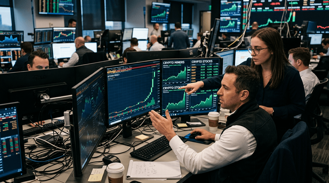 Bitcoin’s Surge Sparks Rotation Into Crypto-Linked Equities