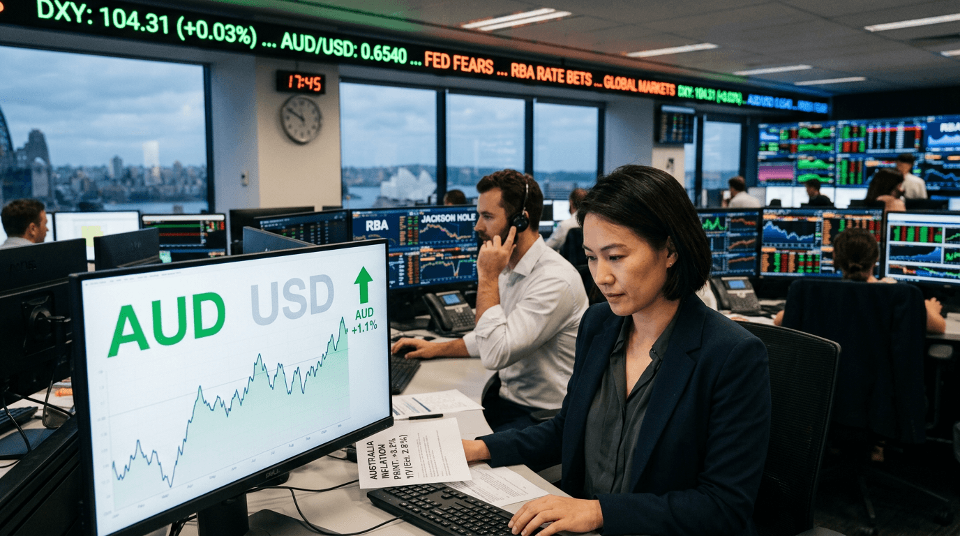Jackson Hole Jitters vs Hot Aussie CPI: What Sim Traders Should Watch