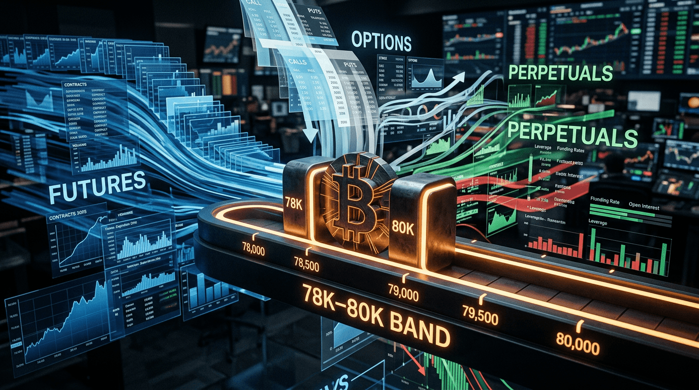 Bitcoin Stalls Below 80K As Derivatives Take Control Of Price Discovery