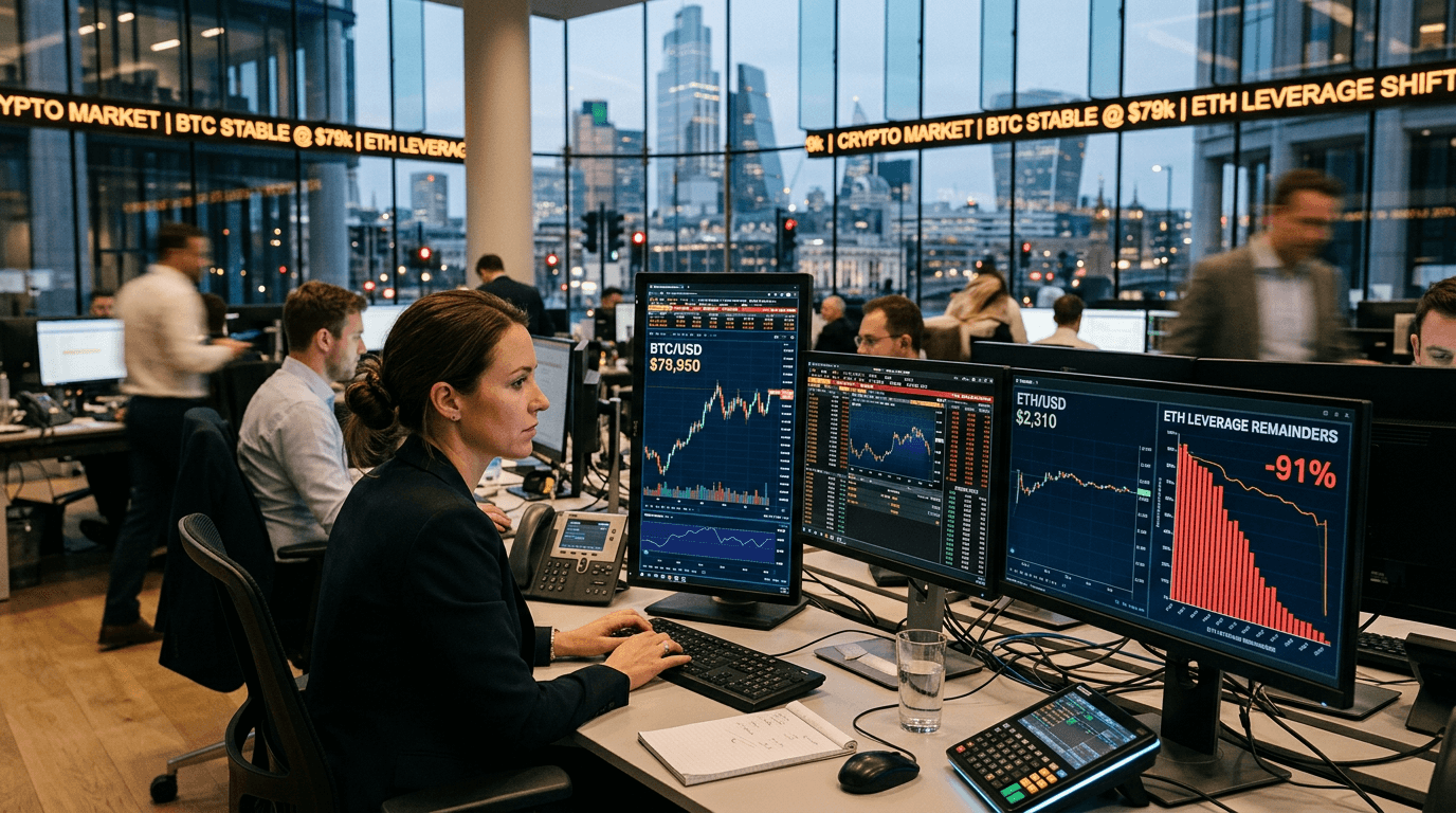 Bitcoin Near $79K and Ethereum’s 91% Leverage Flush: What Traders Should Know