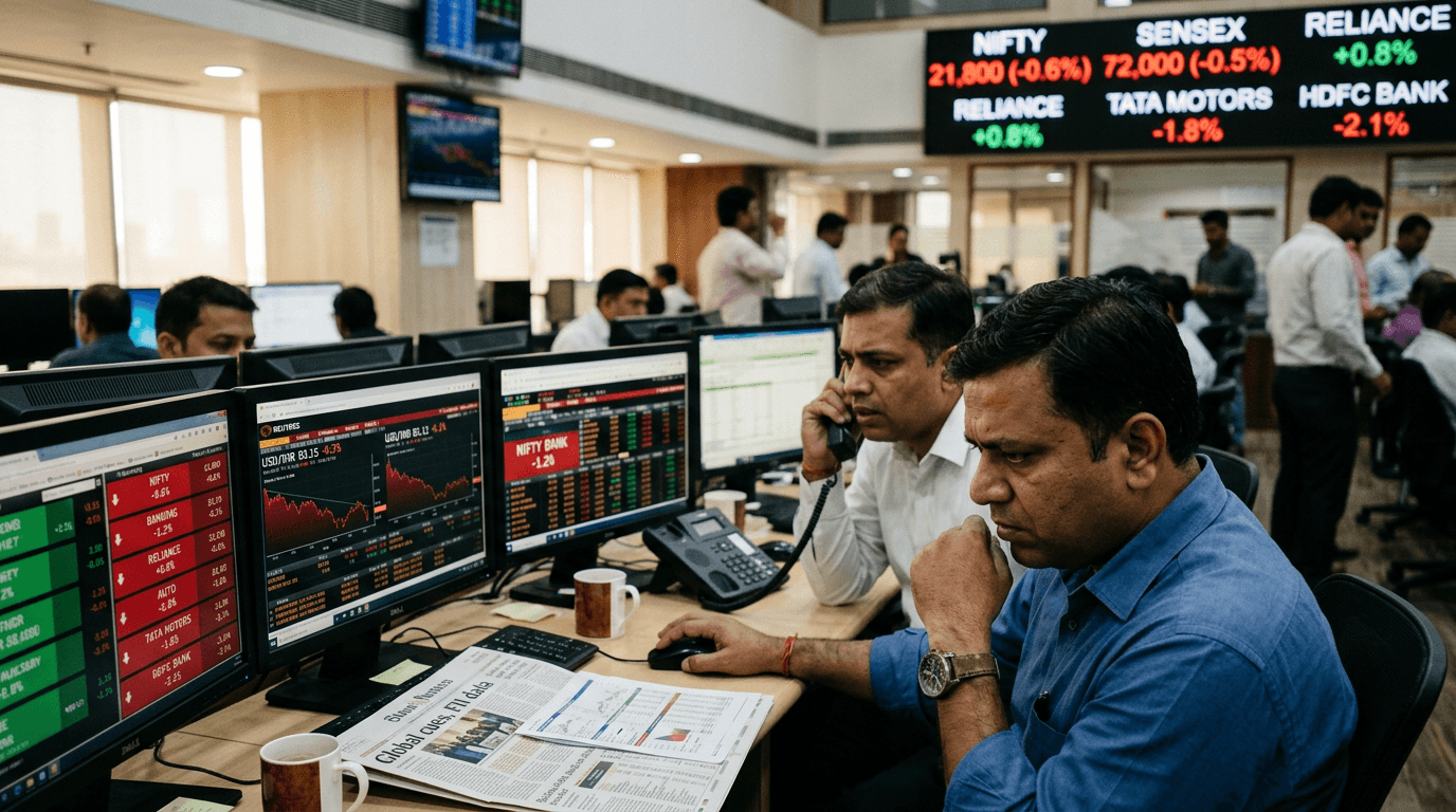 Banks And Autos Weigh On India Equities As Rupee Firms Against Dollar