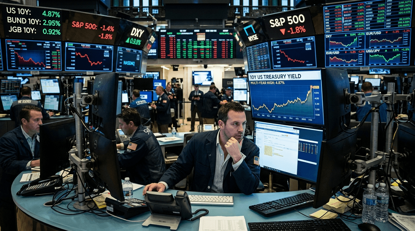 Global Bond Yield Surge: How Higher Rates Hit Stocks And Lift The Dollar