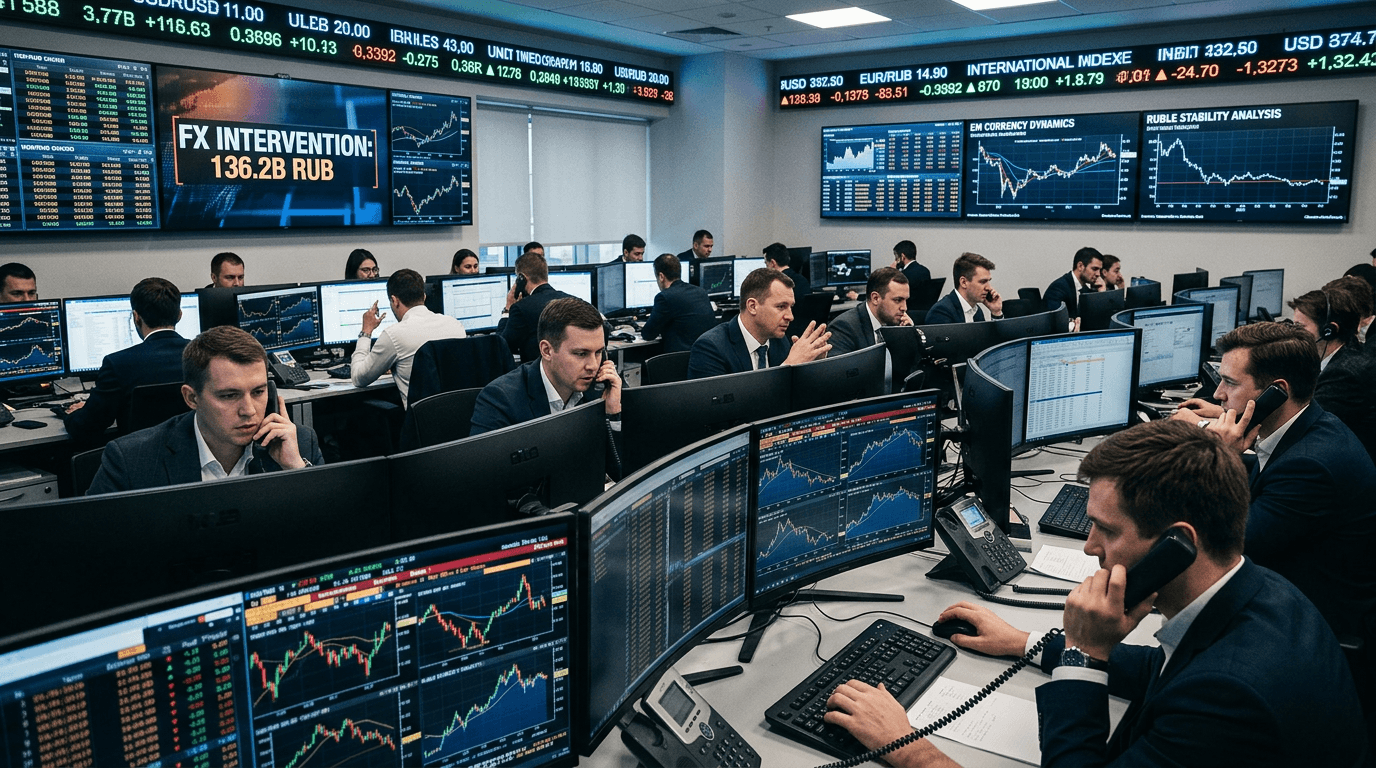 Russia’s 136.2B FX Intervention: What It Means for Ruble and EM Currencies