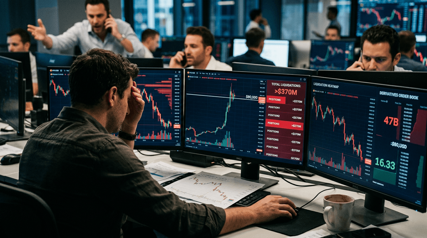 Crypto Derivatives Shakeout: $370M Liquidated As Bitcoin Blasts Past $80K