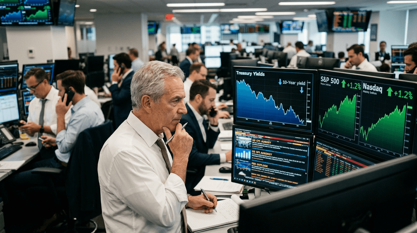 Yields Slide, Stocks Surge: How Traders Are Positioning for August CPI